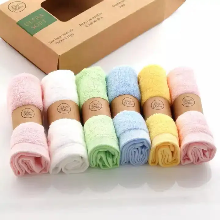 منشفة أطفال من خشب الموسلين منشفة أطفال . Muslin Baby Towel 100% Organic Bamboo Baby Towel
