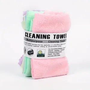 10 Pcs Microfiber Cleaning Cloth, Dishwashing Durable Absorbent Dishwashing Towel Wiping Rags