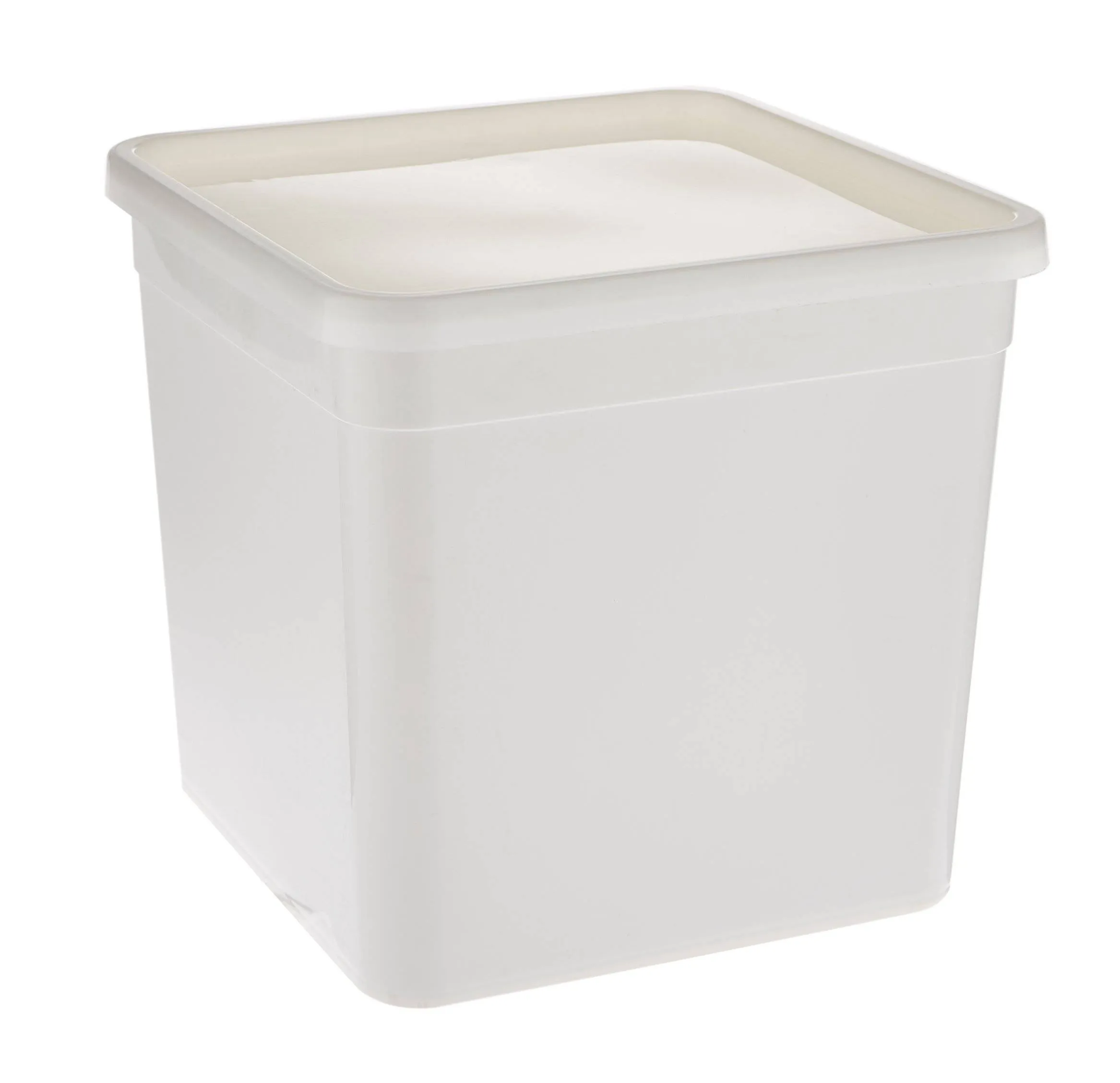 100 Pieces White Plastic 4 Litre Pail