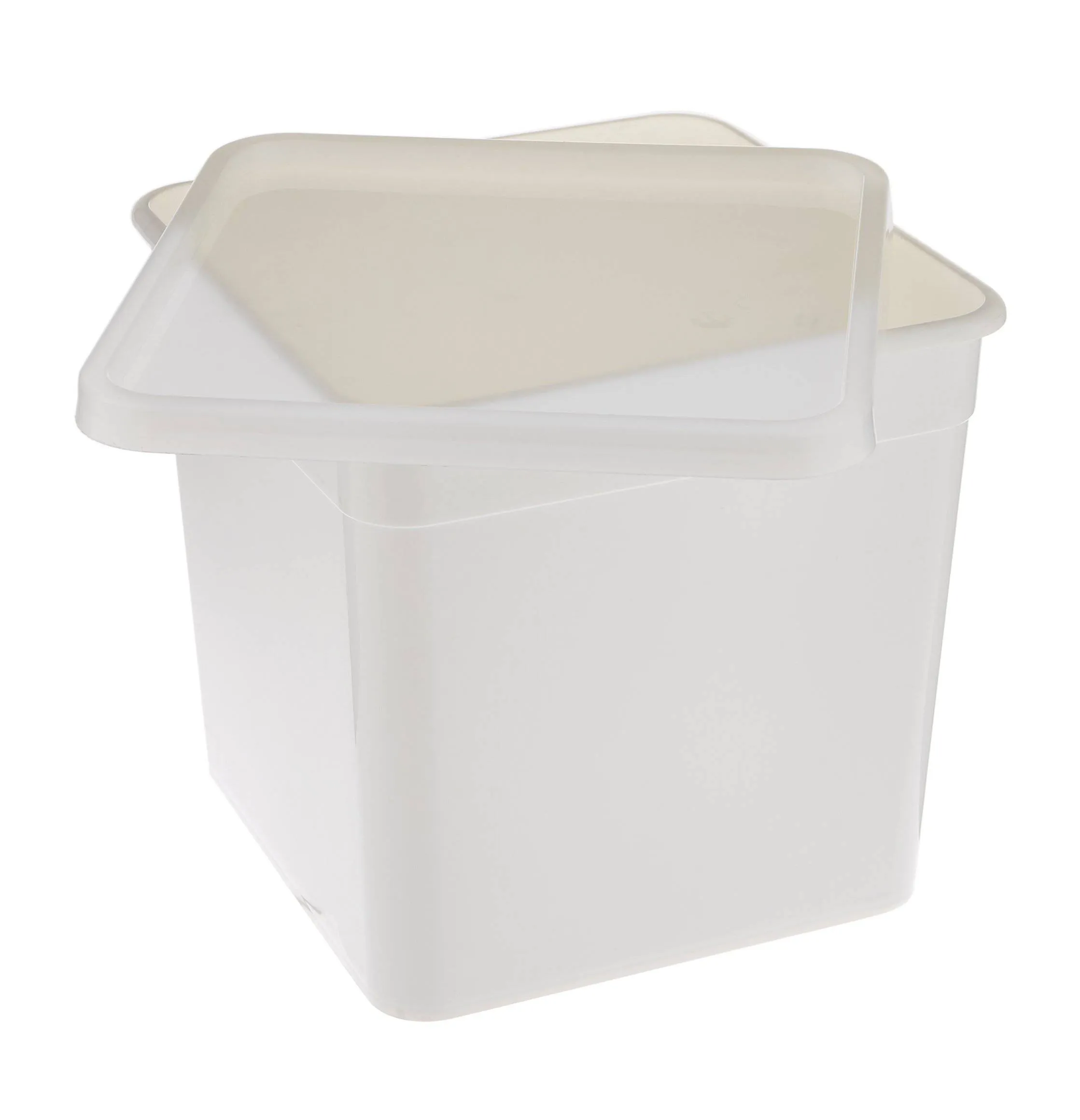 100 Pieces White Plastic 4 Litre Pail