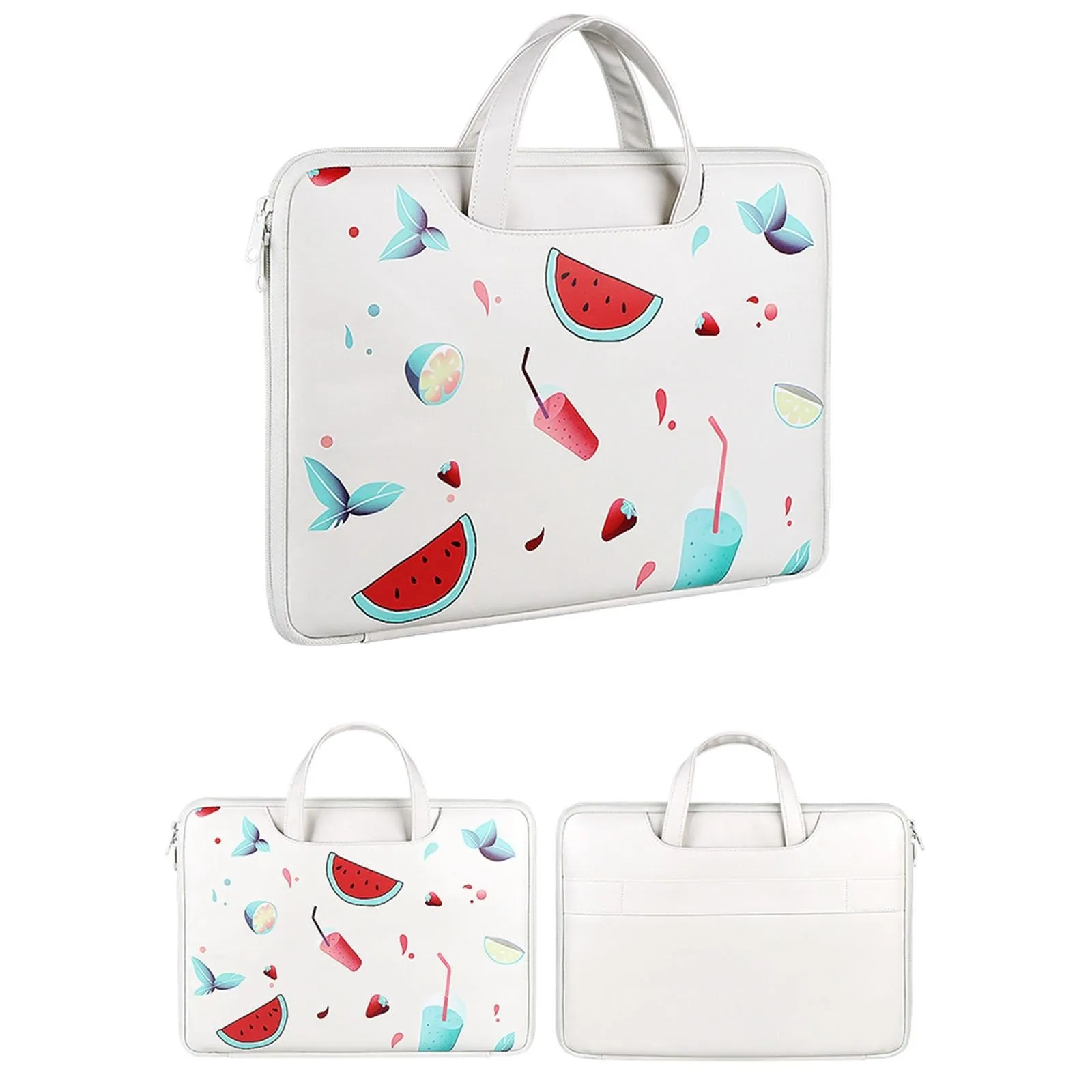 14.1-15.4 Inch Lightweight Printed Laptop Bag | PU Material | Watermelon