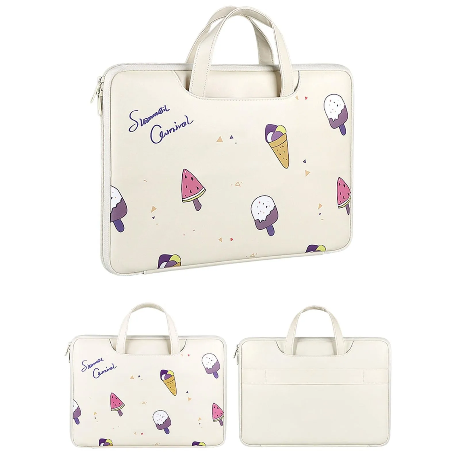 14.1-15.4 Inch Lightweight Printed Laptop Bag | PU Material | Watermelon