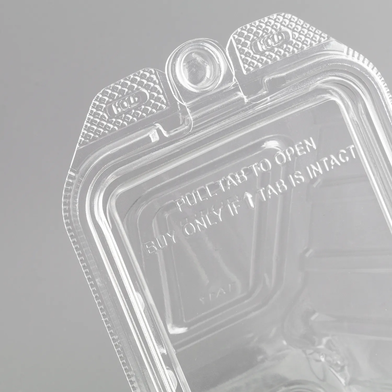 [200 ct] 17oz PET Tamper Resistant Hinged Sandwich Wedge Container, Clear