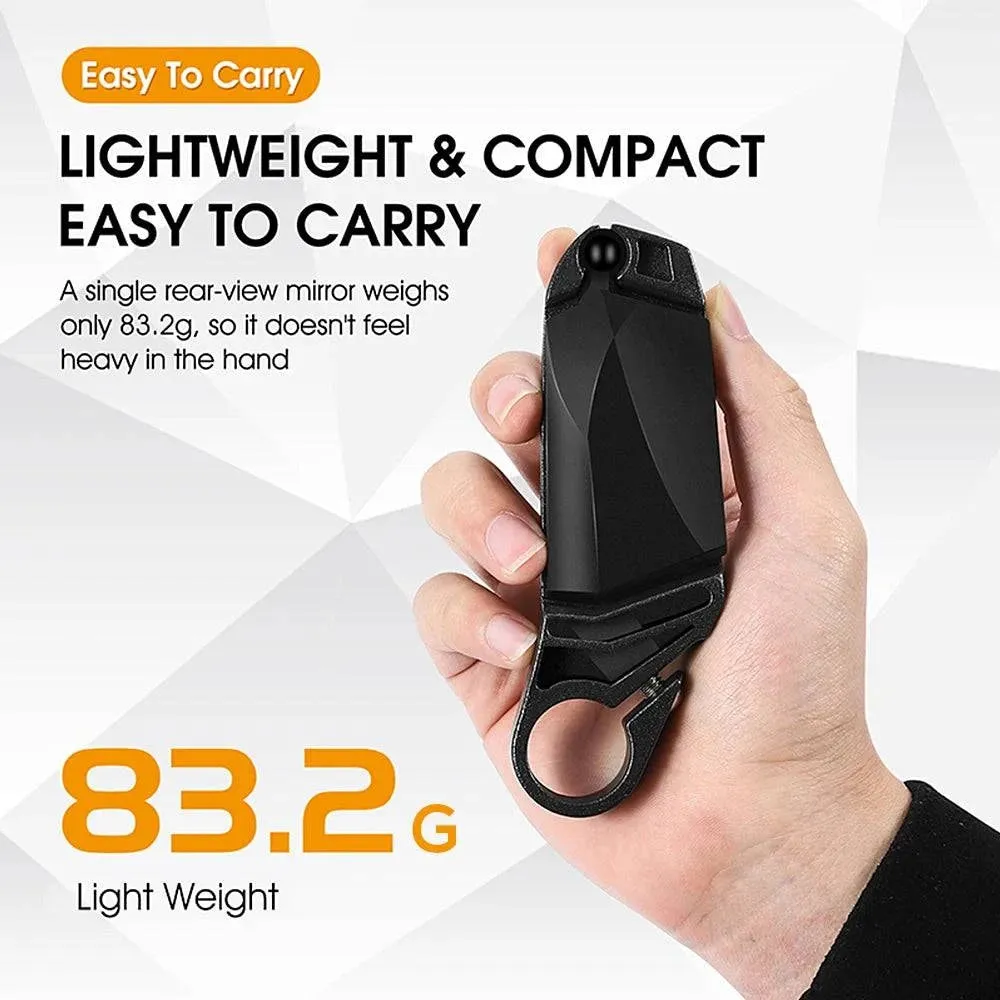 2pcs Bike Mirror Cycling Rear View Mirror Foldable 360 Degree Rotating Rearview Bicycle Mirrors Handlebar Safety Mirror