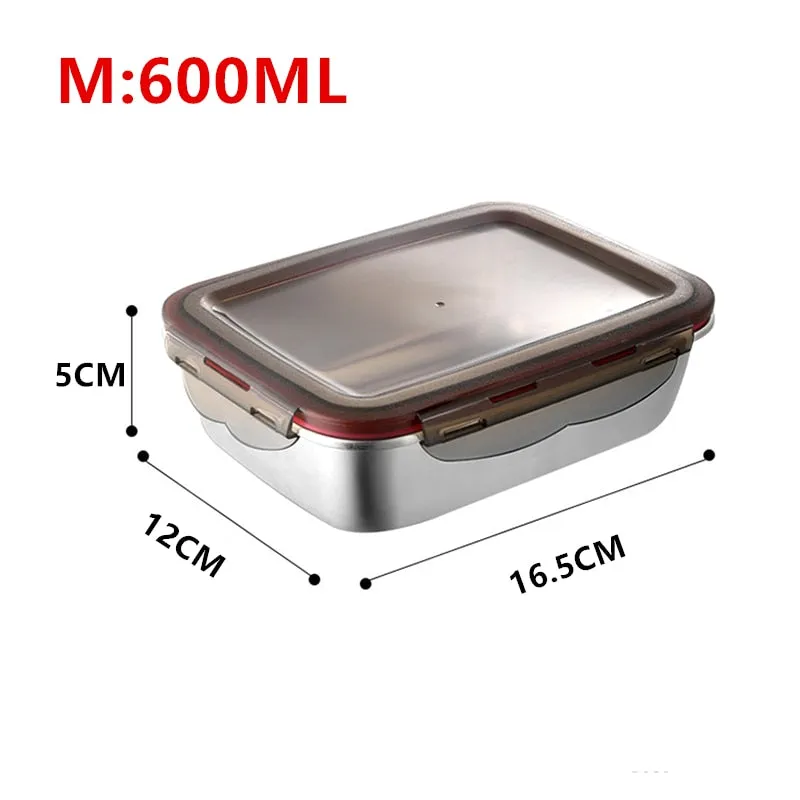 304 Stainless Steel Large Capacity Food Storage Containers