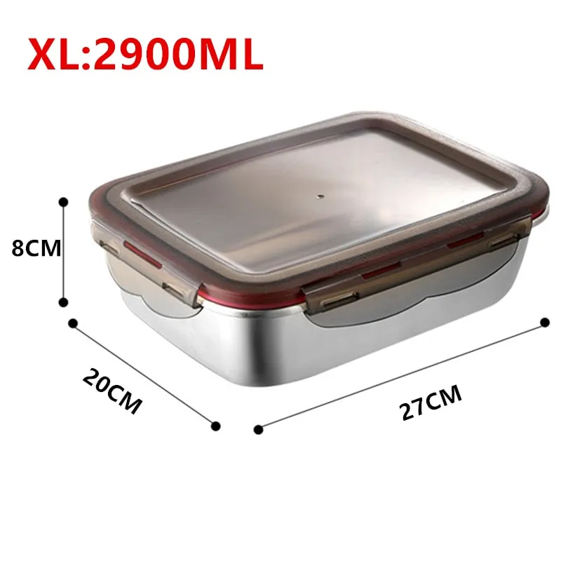 304 Stainless Steel Large Capacity Food Storage Containers