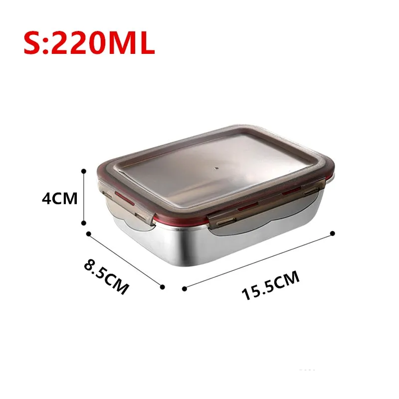 304 Stainless Steel Large Capacity Food Storage Containers