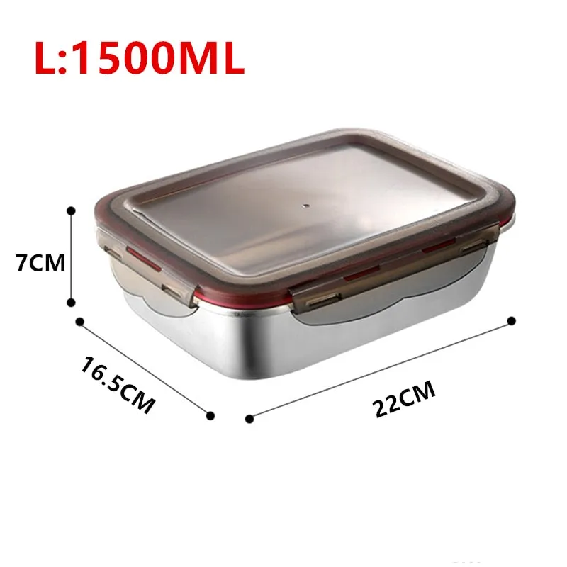 304 Stainless Steel Large Capacity Food Storage Containers