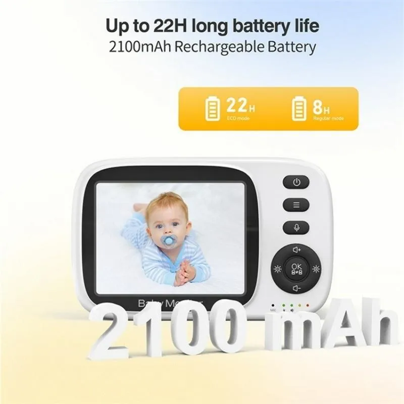 3.2 Baby Monitor with 2-Way Voice Temperature Monitoring & 3.2 Screen