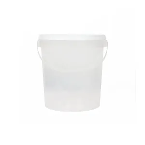 9L Plastic Bucket Tamper Proof Atchar Container Transparent