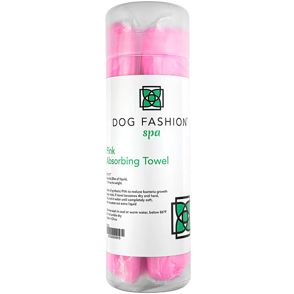 Absorption Towel Pink by Dog Fashion Spa