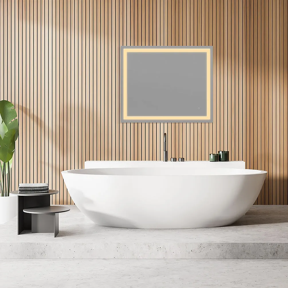 Altair Genova Framlesss 24" Anti-Fog Variable LED Bathroom Vanity Mirror