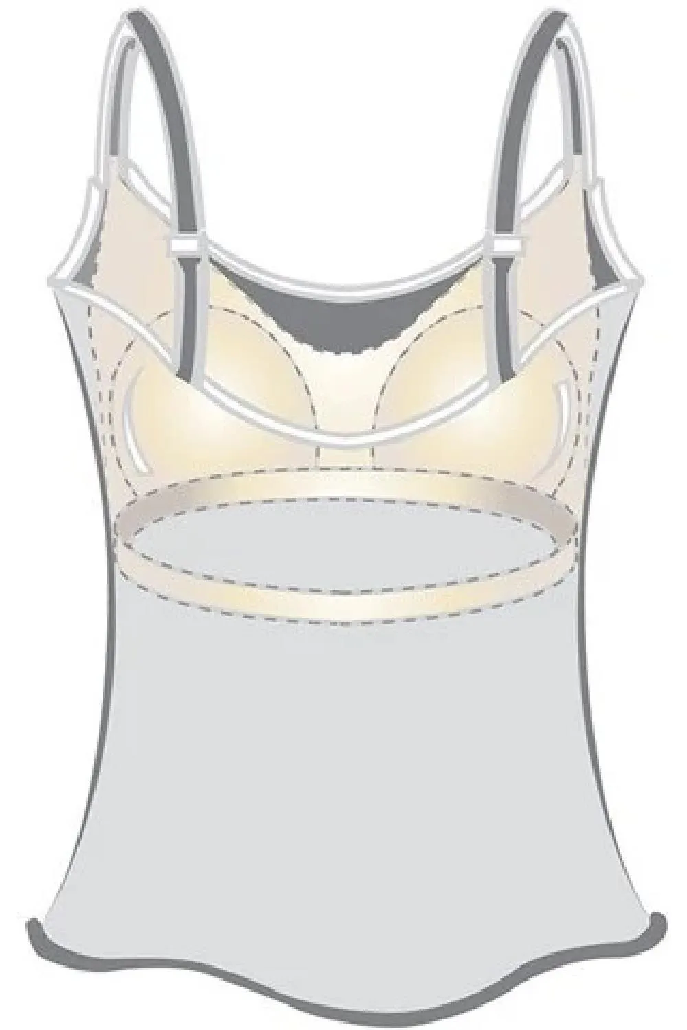 Amoena Valletta Mastectomy Camisole, Violet (44843)
