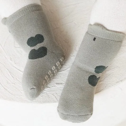 Animal Terry Non-Slip Socks [Set of 5]