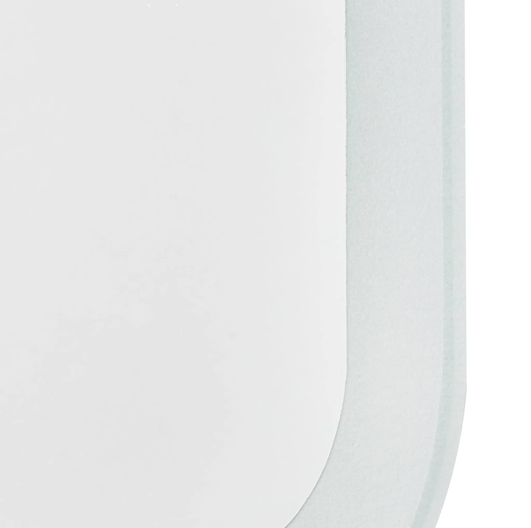 Arco Arch 850mm x 1000mm LED Mirror with Frosted Glass Border and Demister