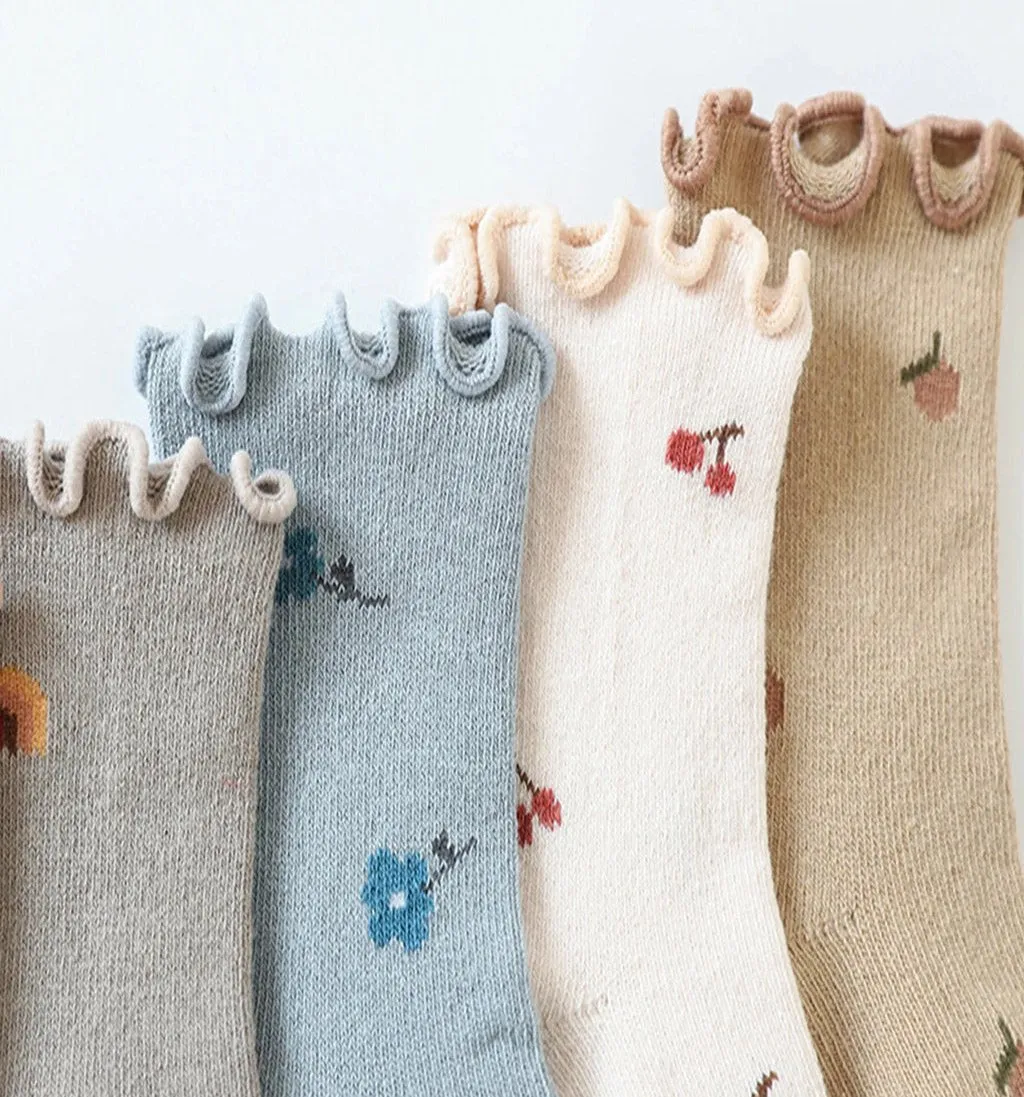 Baby & Kids Anti-Slip Floral Socks
