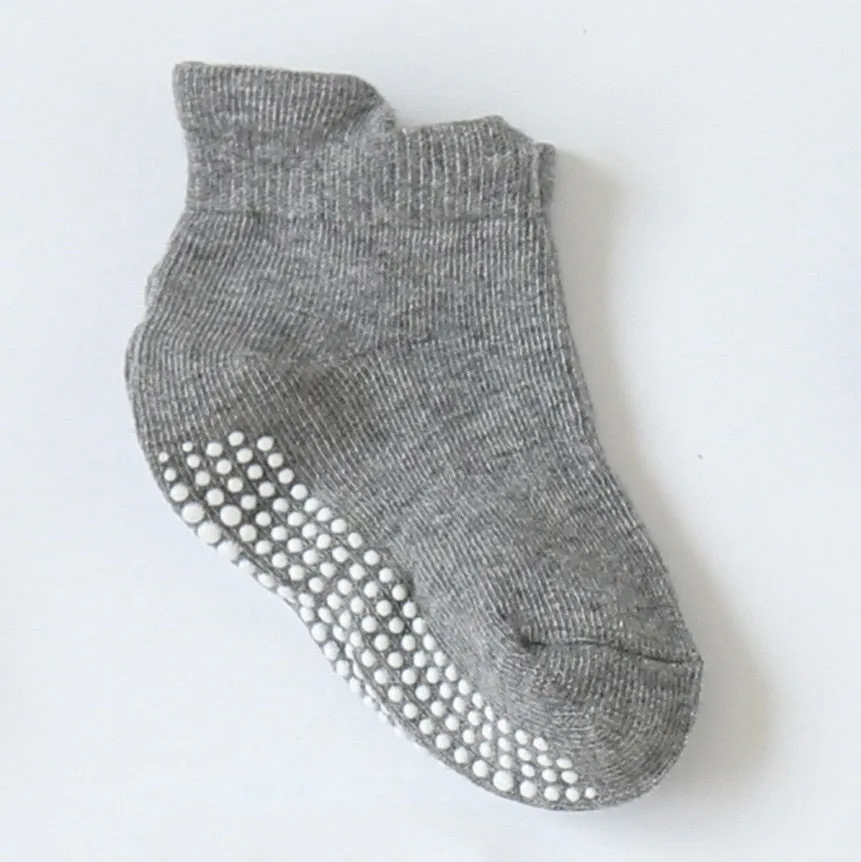 Baby/Kids 6 Pairs/lot Anti-slip Ankle Socks With Grip