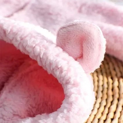 Babymoon Set of 2 | Fleece Suit with Infant Baby Bear Cap Hat | Baby Photography Props Costume | Baby Gift Set | 0-1Yr | Pink