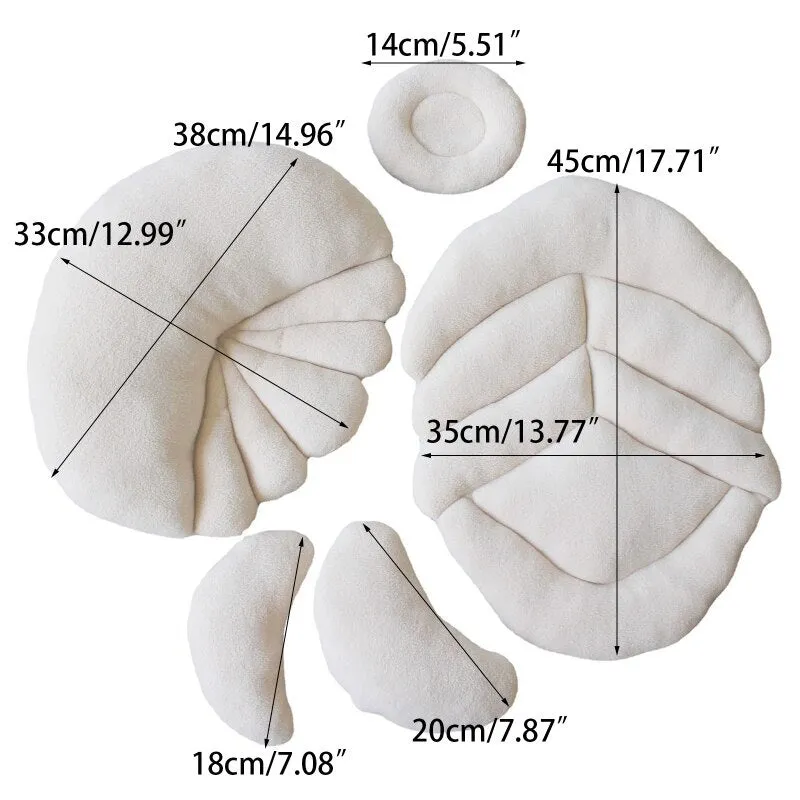 Babymoon | Set of 5 | Baby Magical Large Posing Pillows | Professional Posing Aid | White