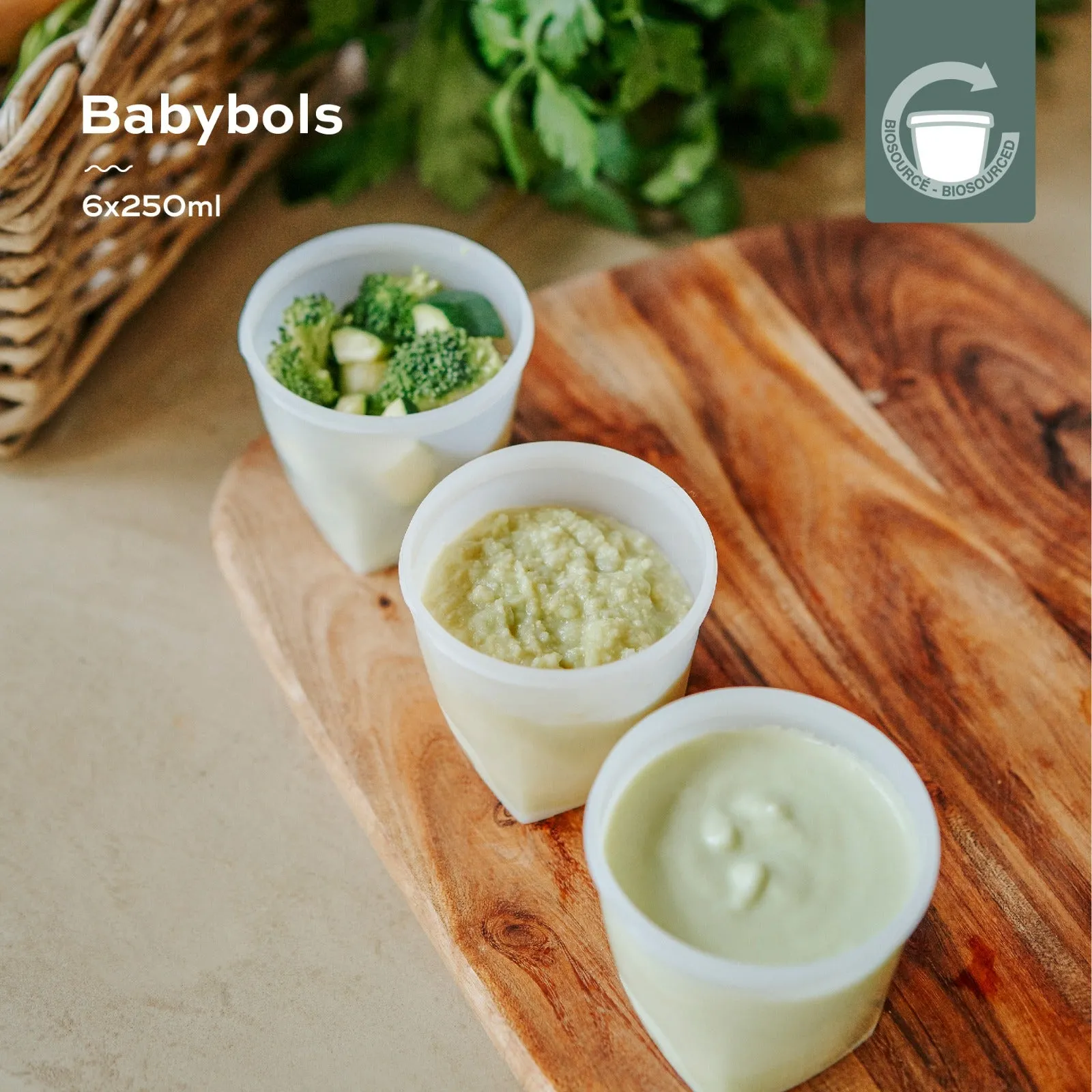 Babymoov Food Storage 6 Piece Baby Bowls 8.45oz