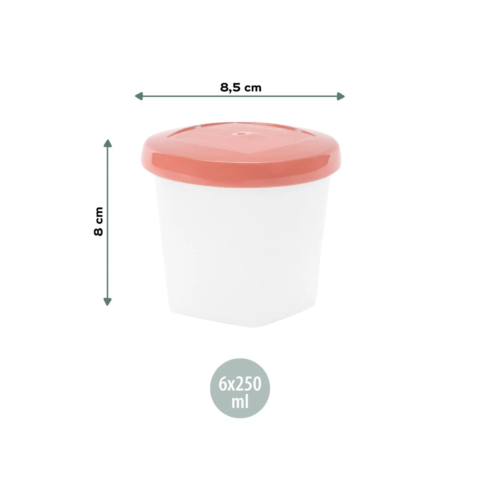 Babymoov Food Storage 6 Piece Baby Bowls 8.45oz