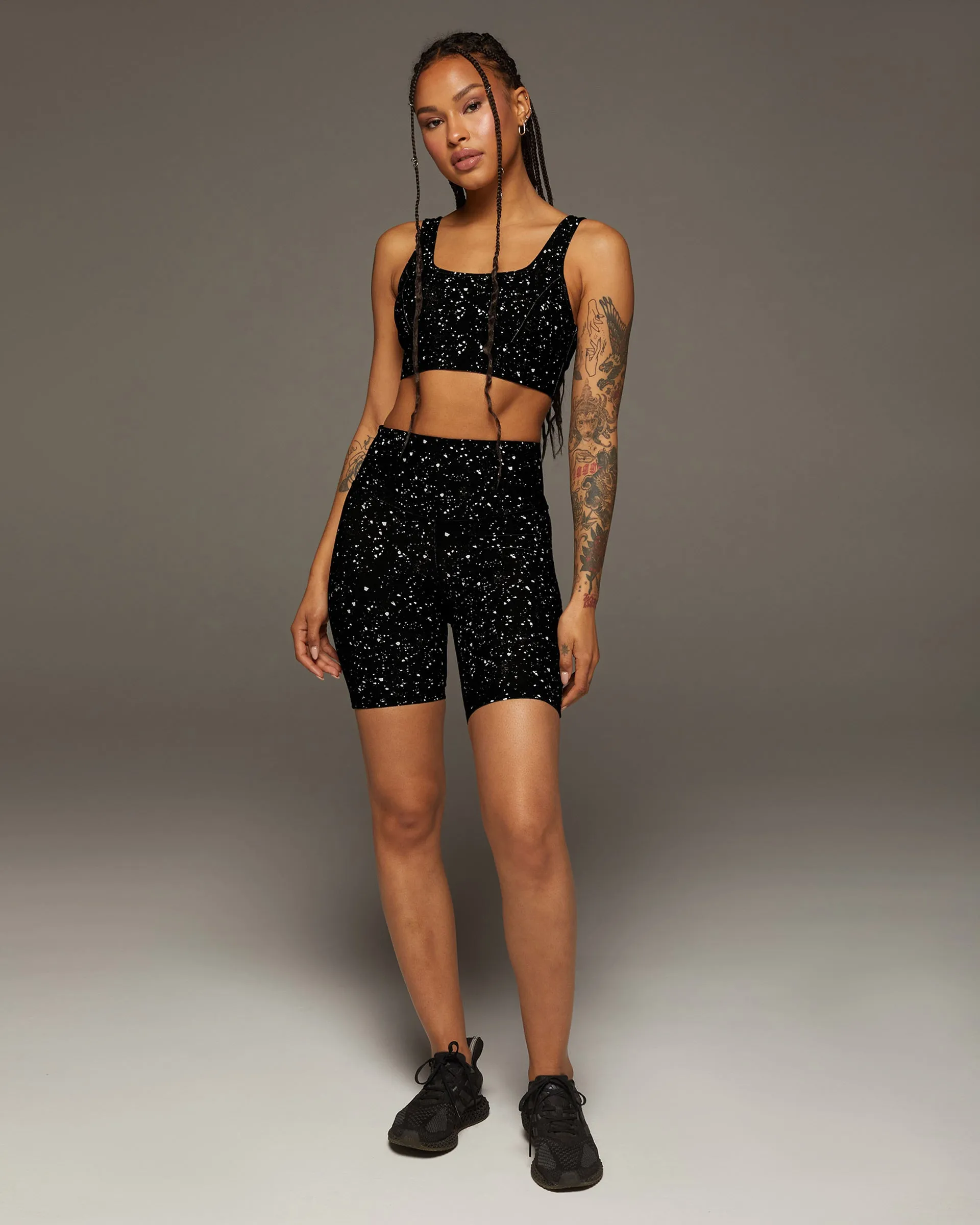 Basal Celestial Print Longline Bra