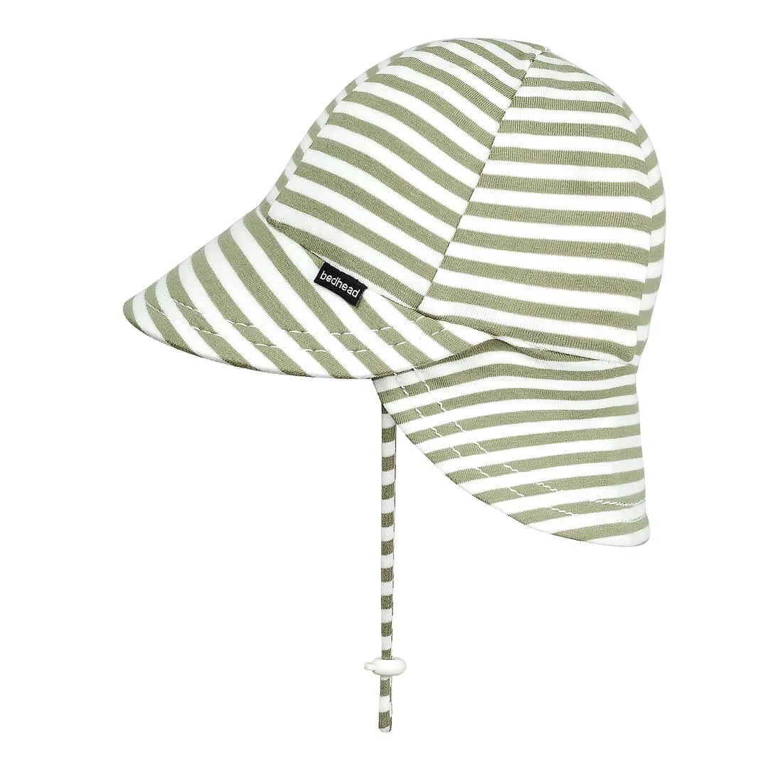 Bedhead Hats - Baby Legionnaire Sun Hat - Khaki Stripe