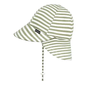 Bedhead Hats - Baby Legionnaire Sun Hat - Khaki Stripe