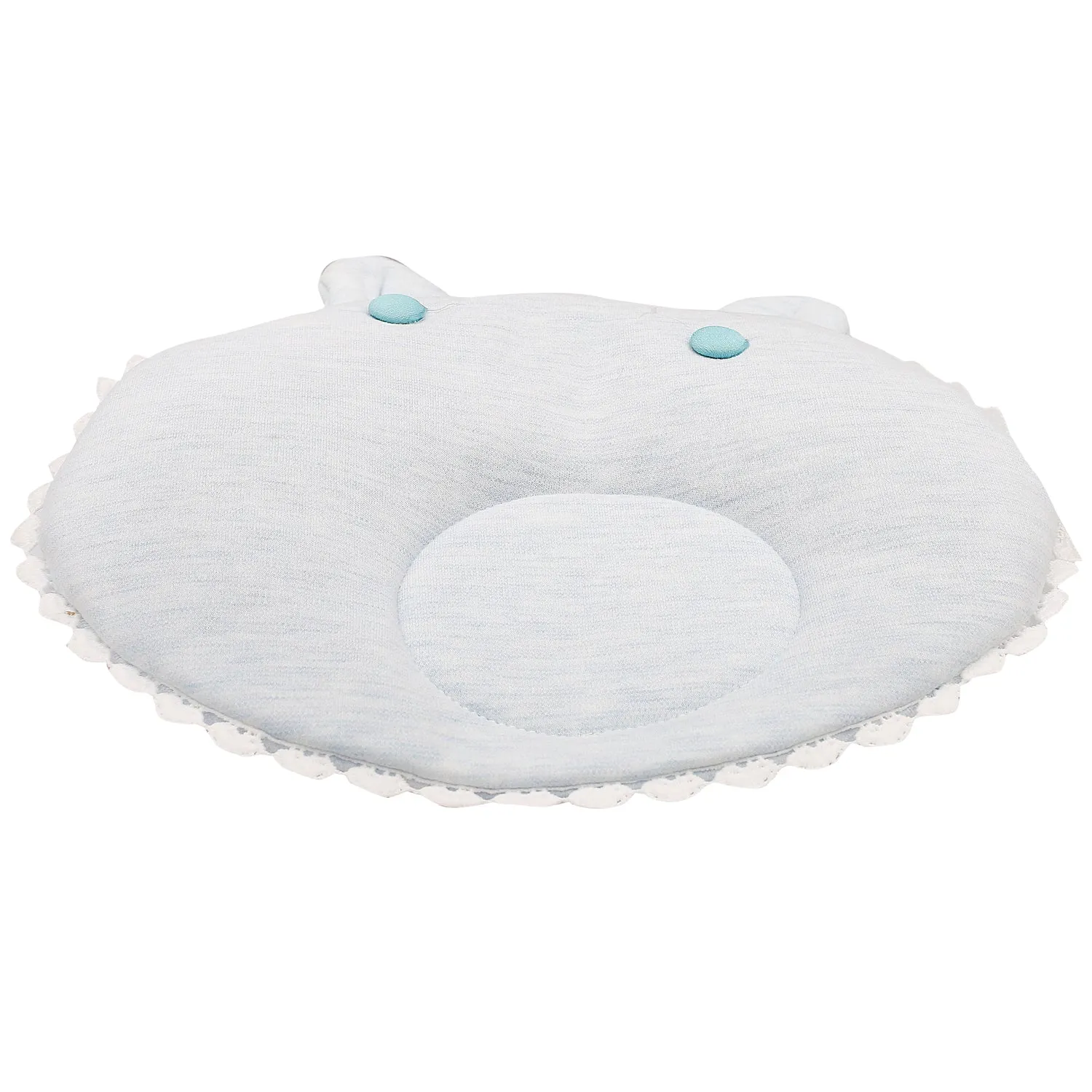 Blue Round Pillow Set
