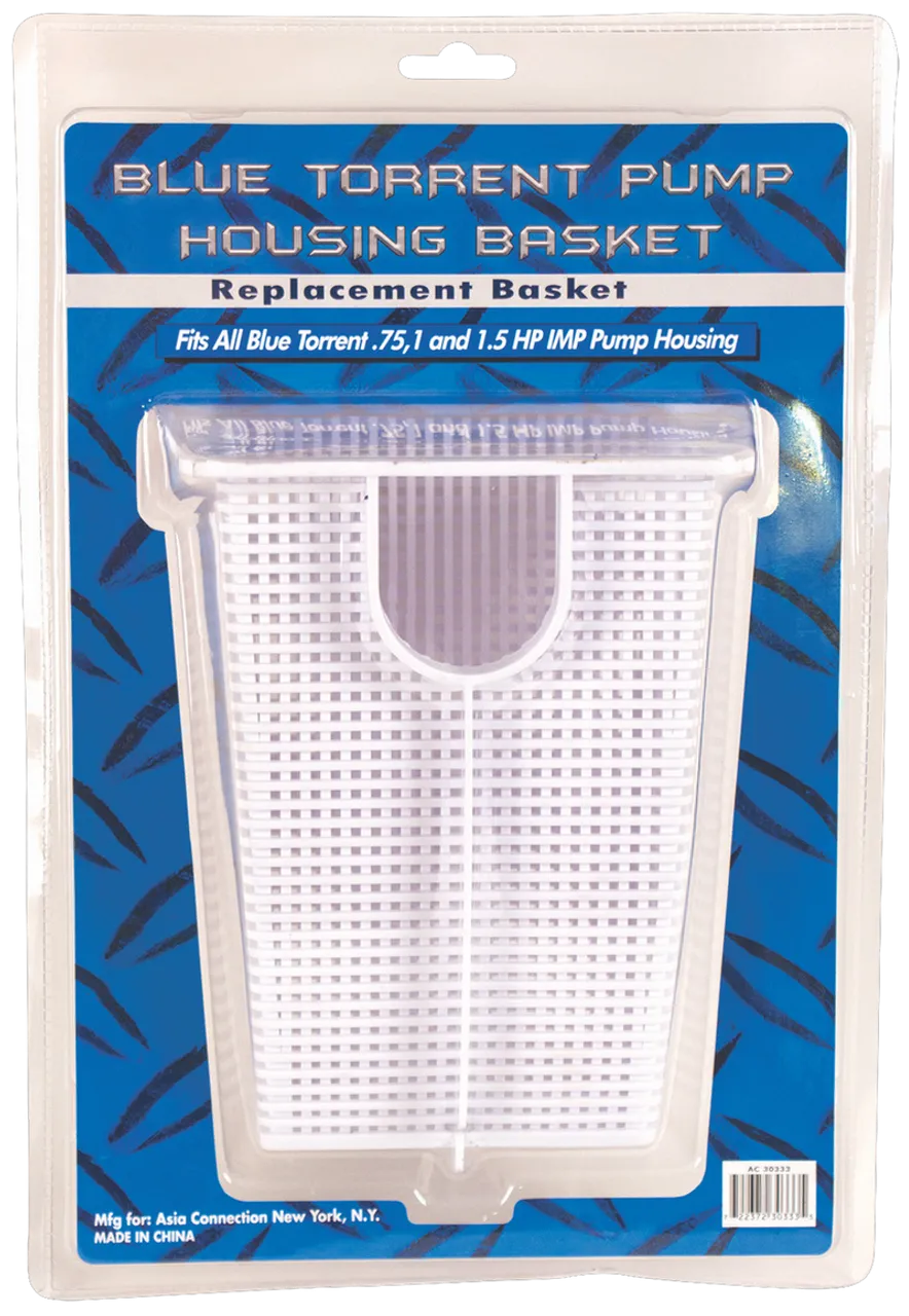 Blue Torrent Strainer Basket Replacement for Typhoon/BT IMP Pumps