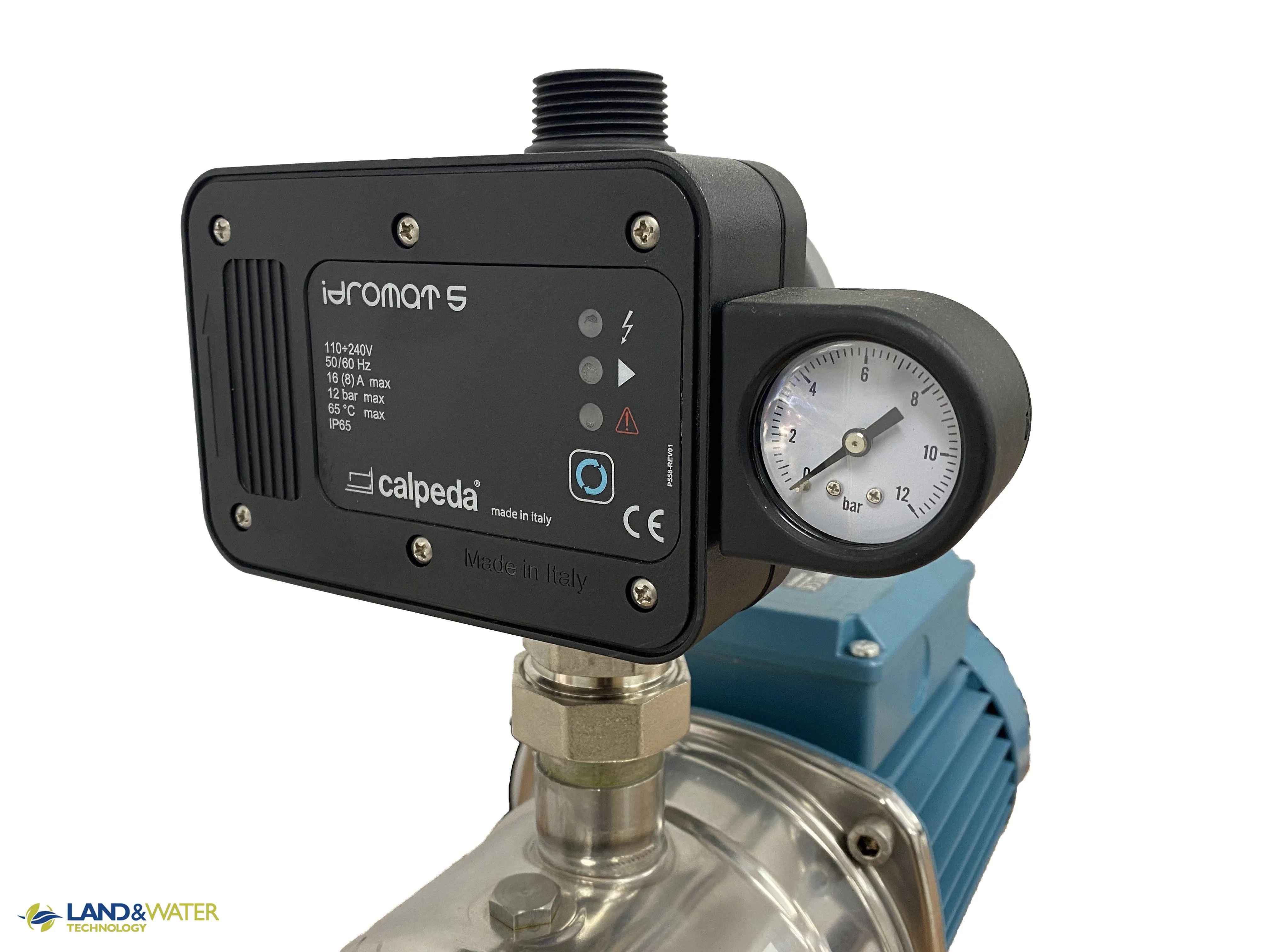 Calpeda MXAM Self Priming Horizontal Multistage Pump with Pressure Controller