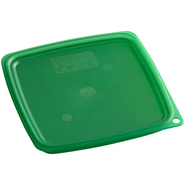 CAMBRO, POLYPROPYLENE SQUARE LID - GREEN