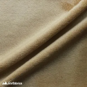 Camel New Colors 3mm Thick Faux Fur Soft Minky Fabric