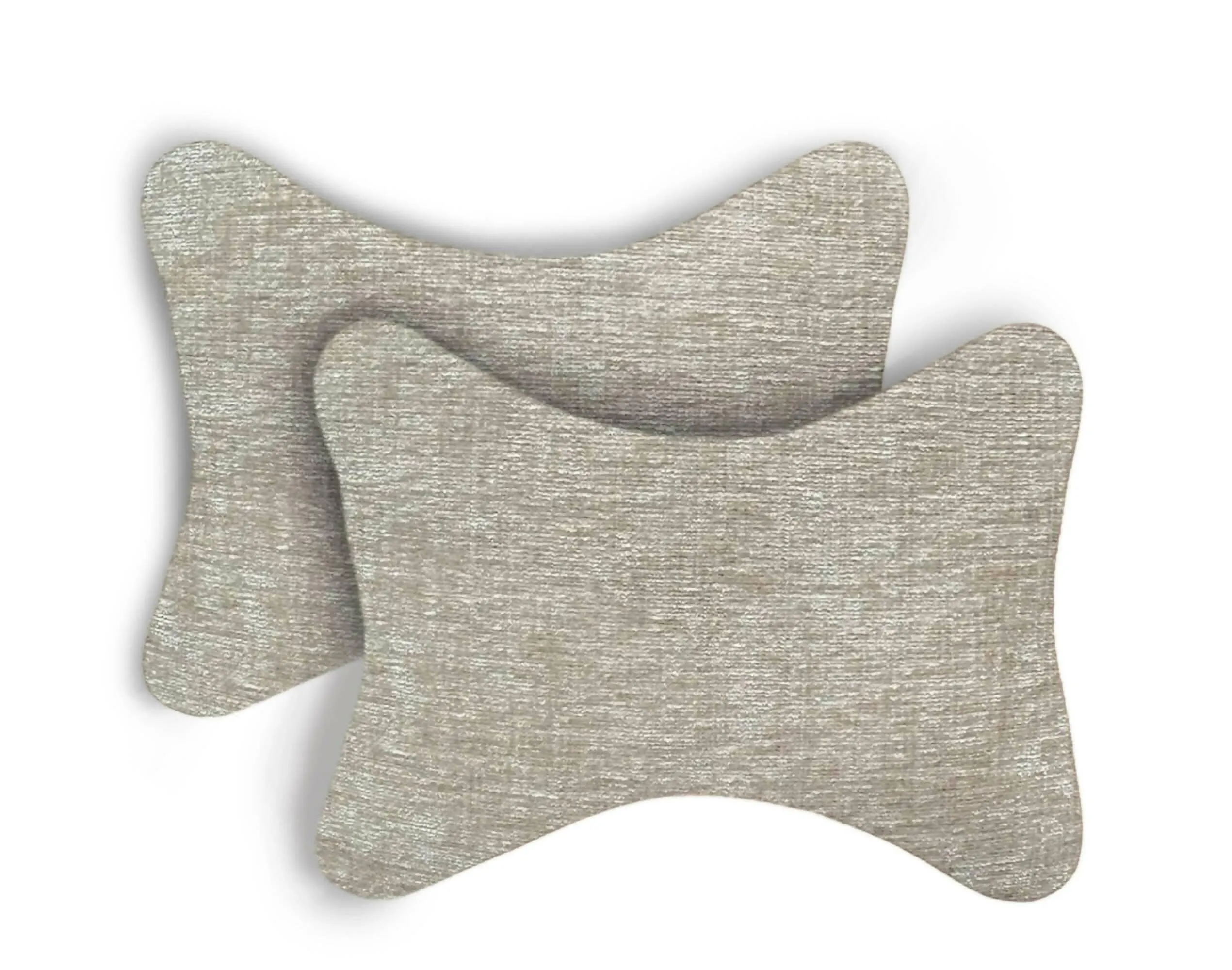 Car Seat Neck Rest Pillow, Cushion for All Cars, Premium Designer Chenille Lumbar (set of 2)