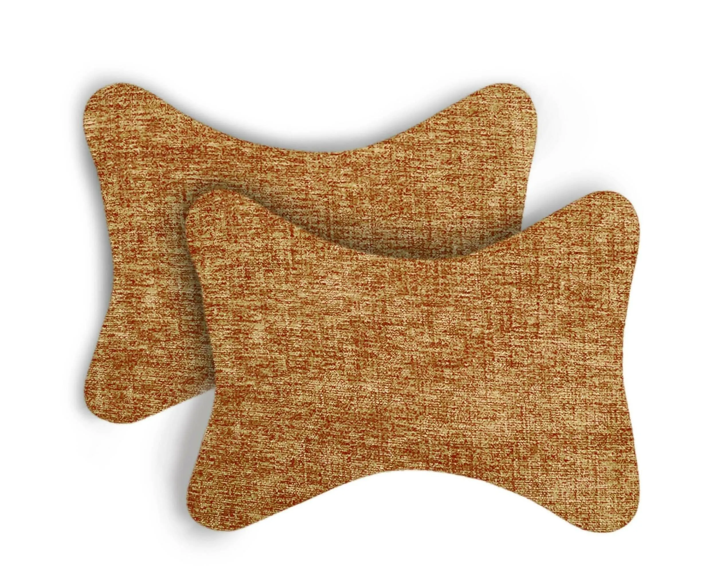 Car Seat Neck Rest Pillow, Cushion for All Cars, Premium Designer Chenille Lumbar (set of 2)