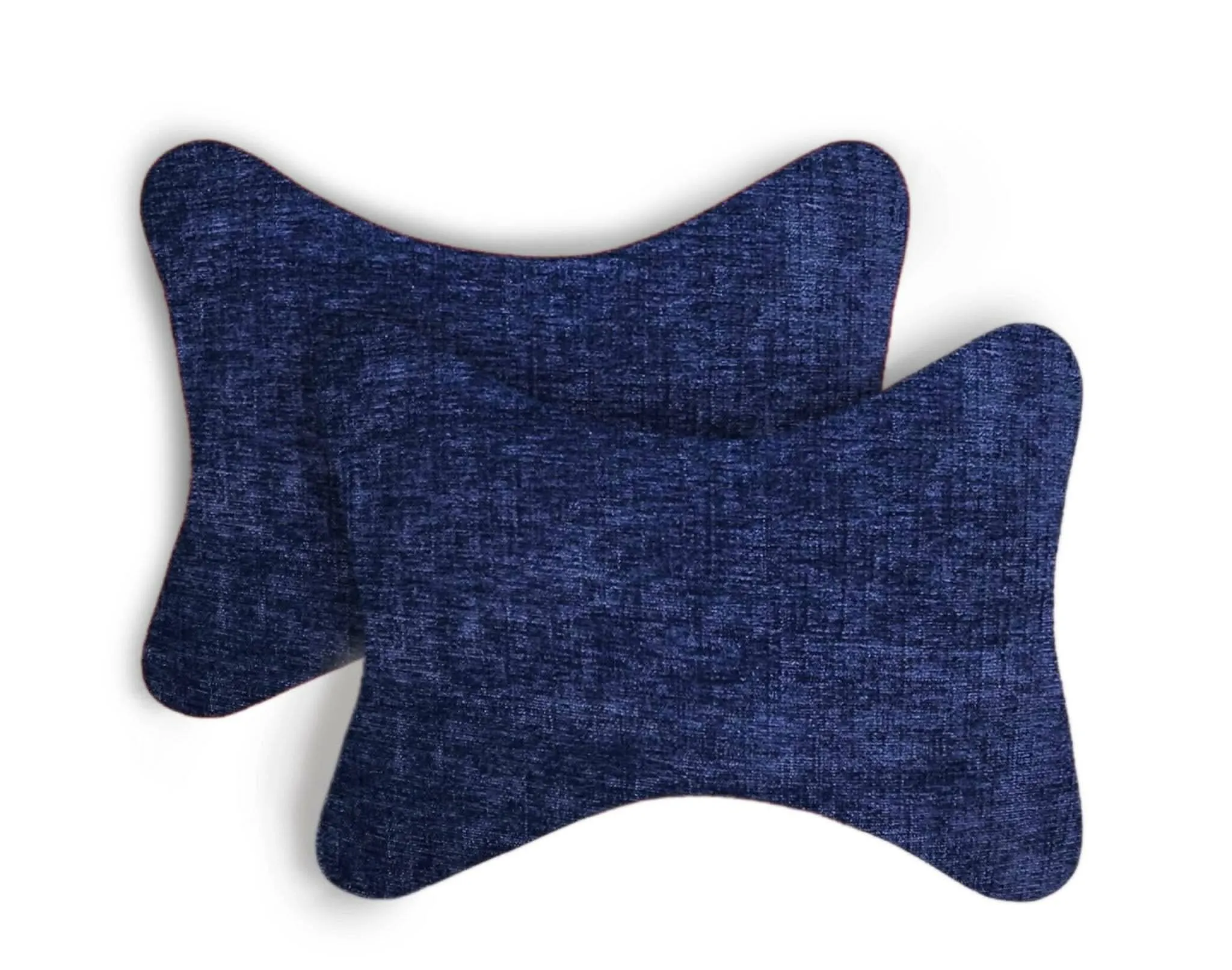 Car Seat Neck Rest Pillow, Cushion for All Cars, Premium Designer Chenille Lumbar (set of 2)