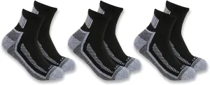 Carhartt Men's  3-Pack SQ5283M Force Lightweight Quarter Sock