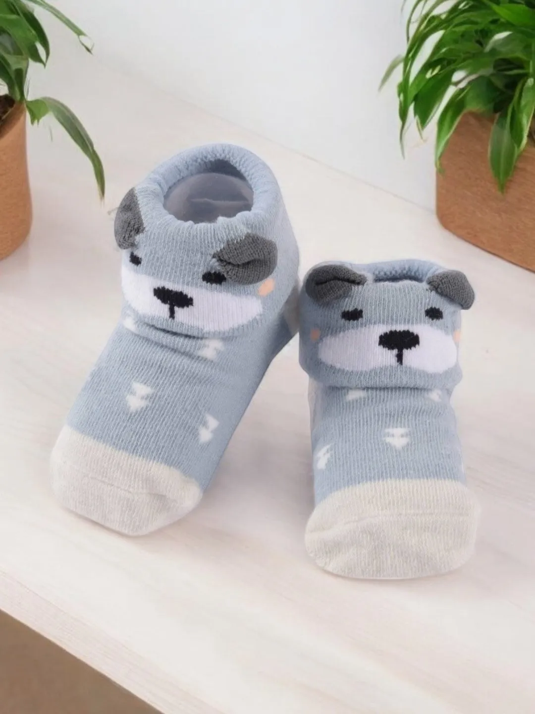 Charming Puppy Baby Socks with Cute Ears for Boys