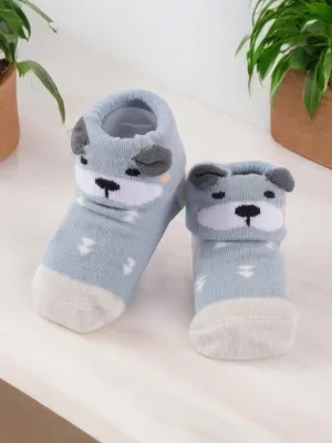 Charming Puppy Baby Socks with Cute Ears for Boys