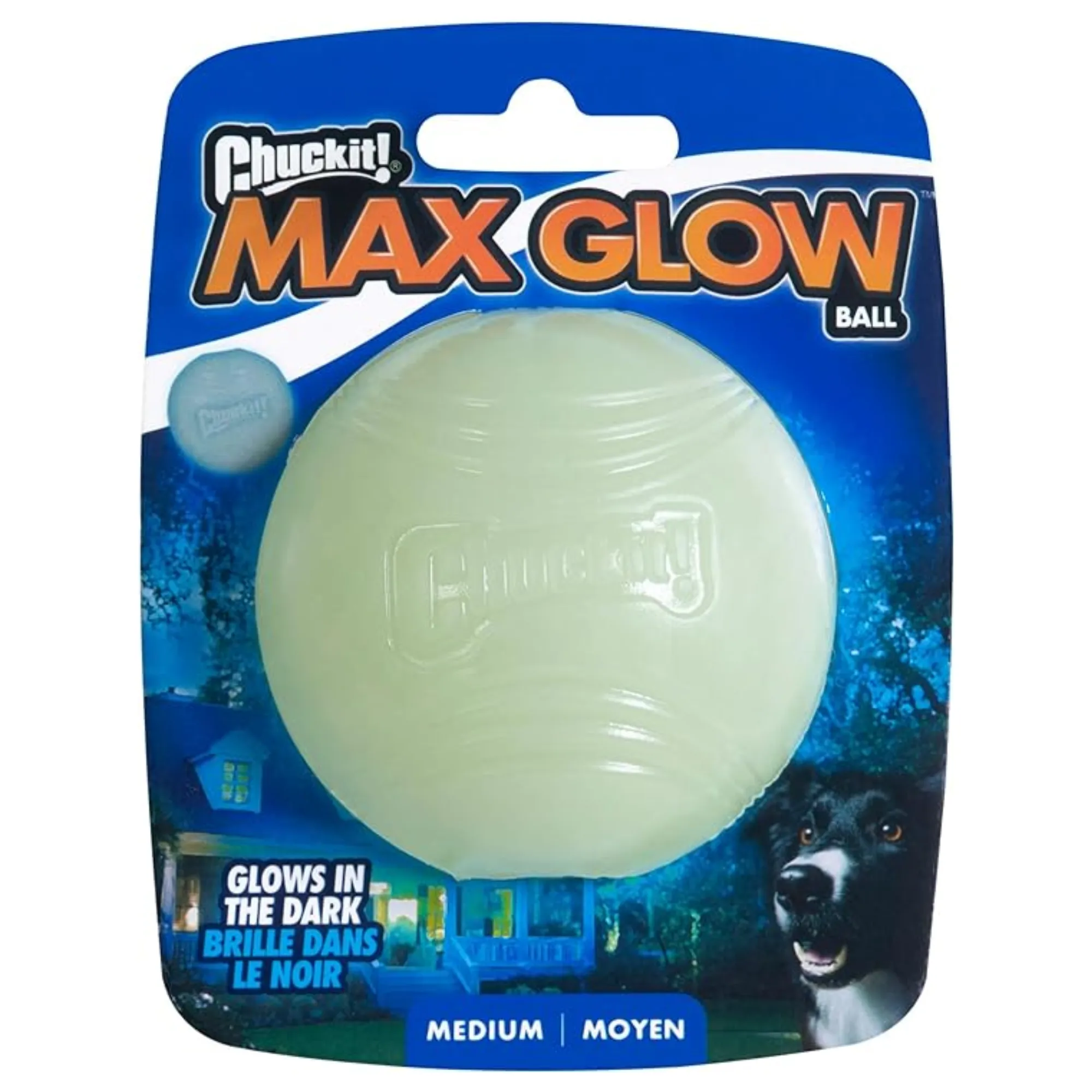 Chuckit! Max Glow Ball Dog Toy