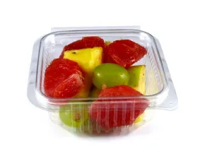 Clear Square Salad Containers With Hinged Lids x600