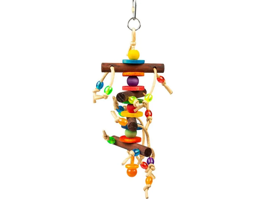 Colourful hanger - wooden blocks & toys 28x10,2x6cm Multicolour