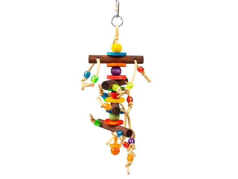 Colourful hanger - wooden blocks & toys 28x10,2x6cm Multicolour