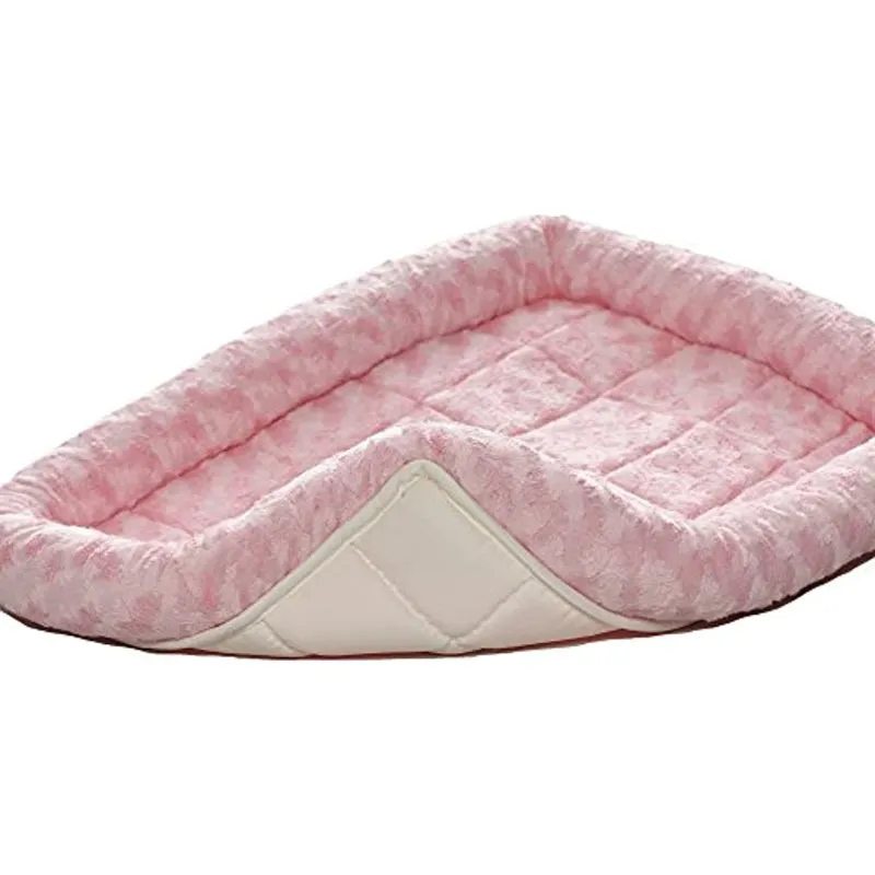Comfortable Bolster Pet Bed for Dogs & Cats | Ultra soft Synthetic fur