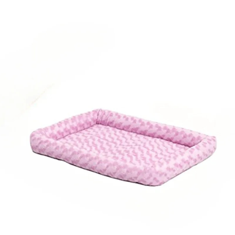 Comfortable Bolster Pet Bed for Dogs & Cats | Ultra soft Synthetic fur