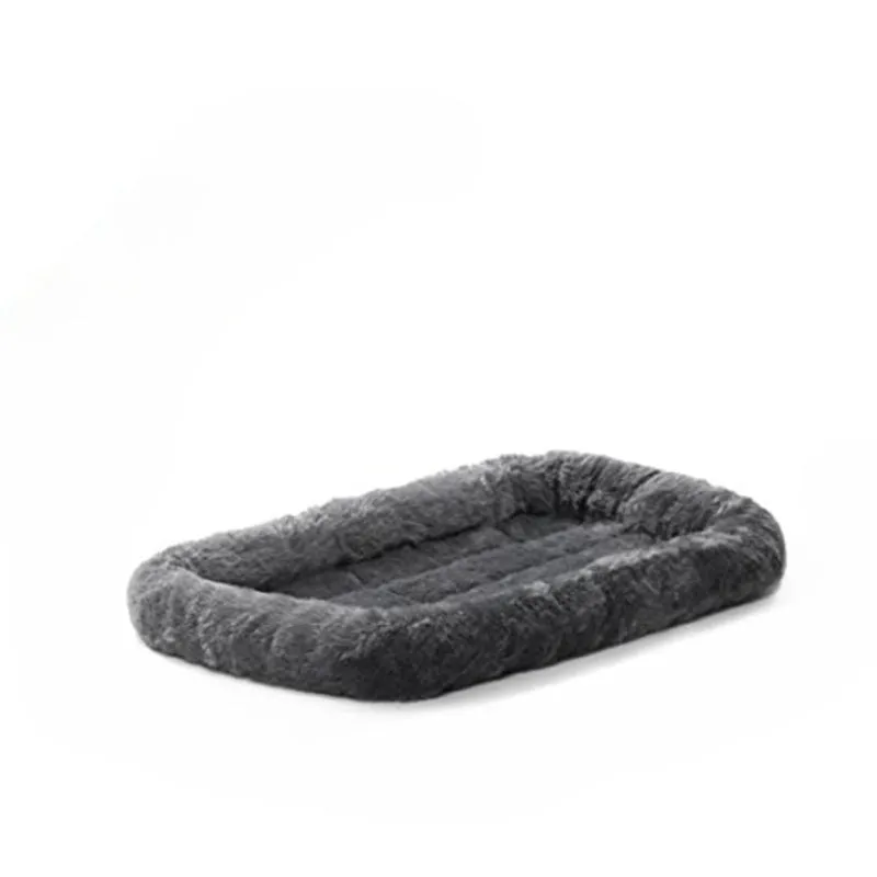 Comfortable Bolster Pet Bed for Dogs & Cats | Ultra soft Synthetic fur