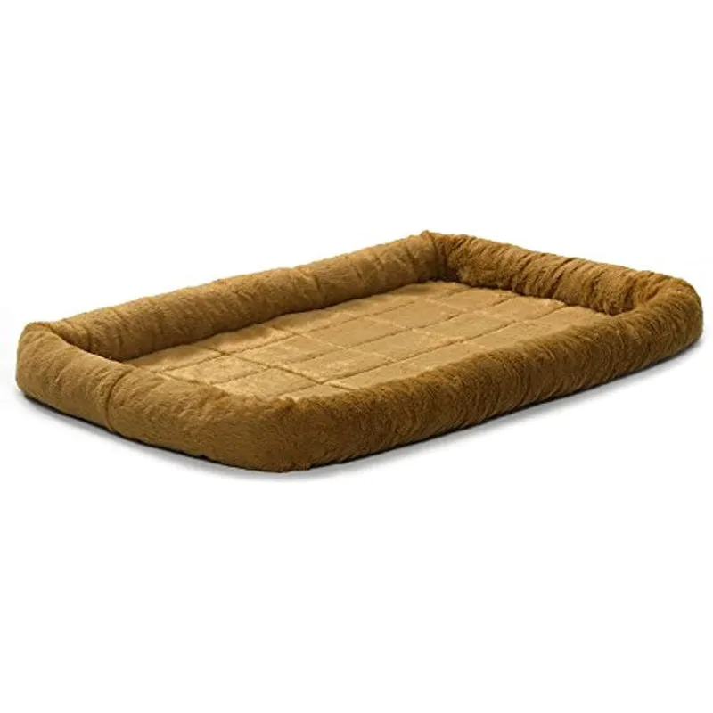 Comfortable Bolster Pet Bed for Dogs & Cats | Ultra soft Synthetic fur