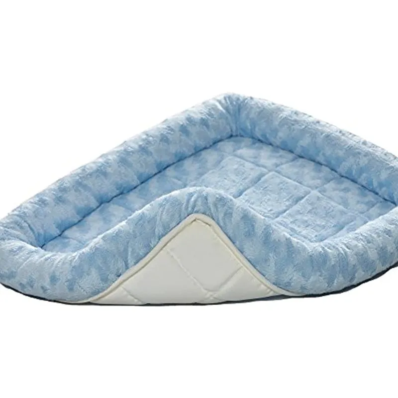Comfortable Bolster Pet Bed for Dogs & Cats | Ultra soft Synthetic fur