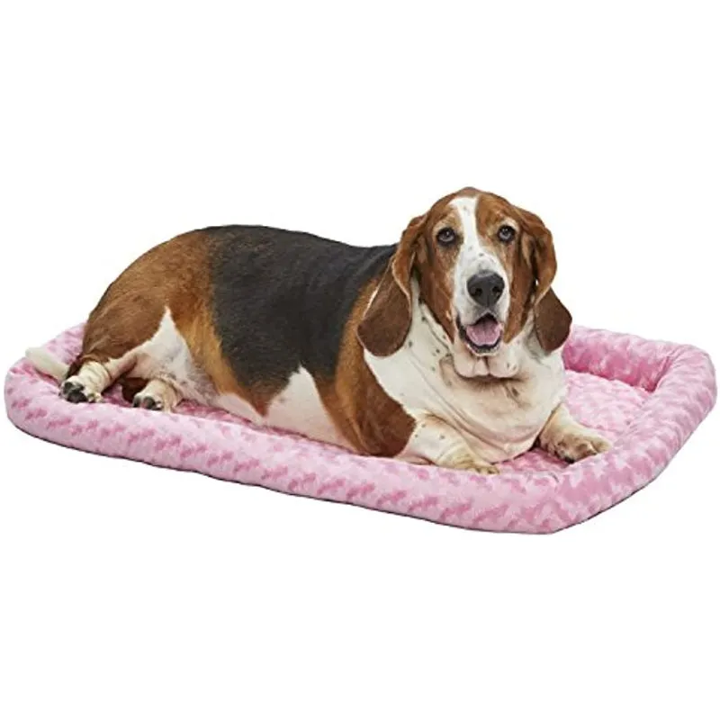 Comfortable Bolster Pet Bed for Dogs & Cats | Ultra soft Synthetic fur