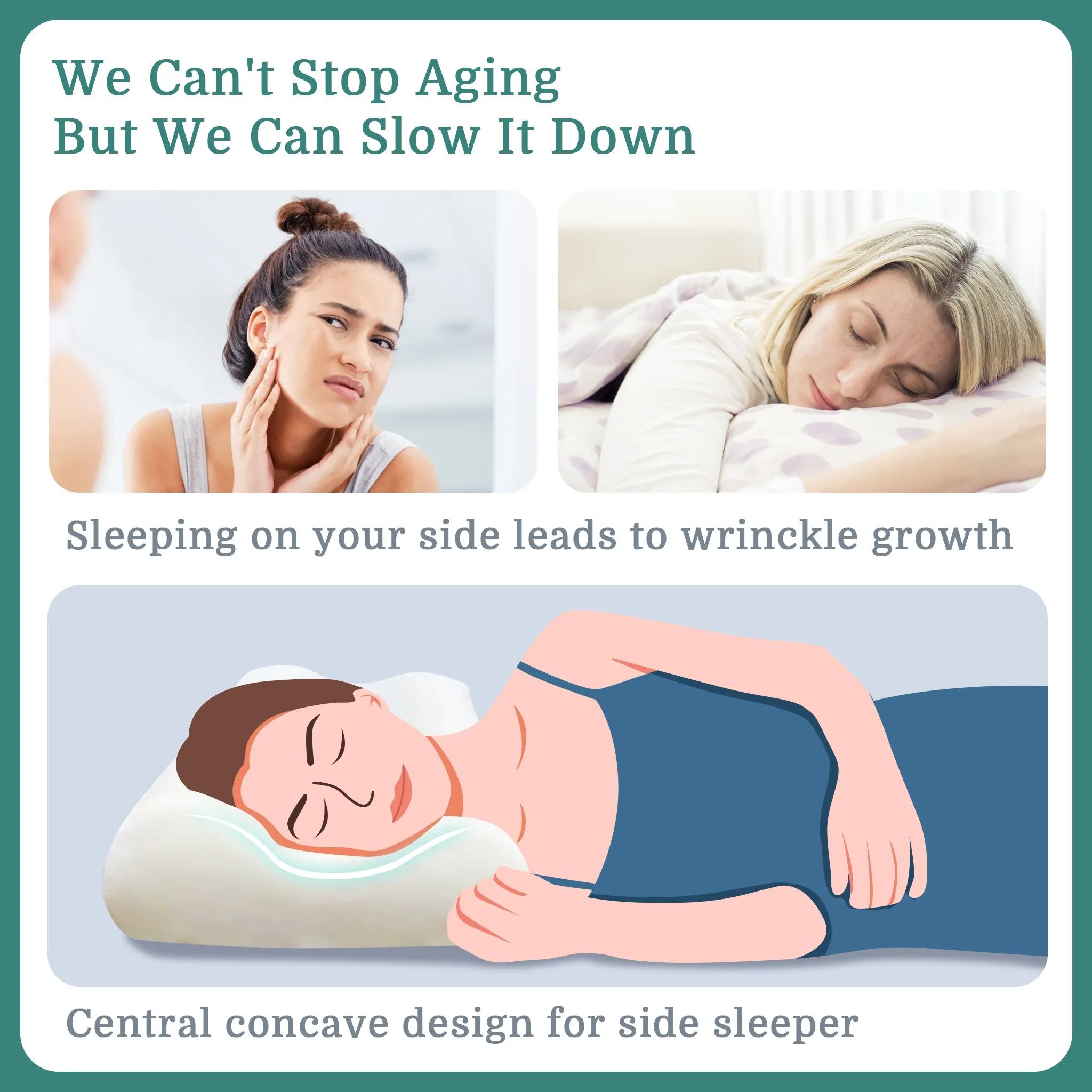 Comfy Curved Memory Foam Pillow for Neck
